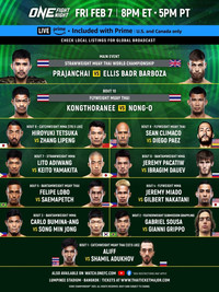 ONE Fight Night 28: Prajanchai vs. Barboza